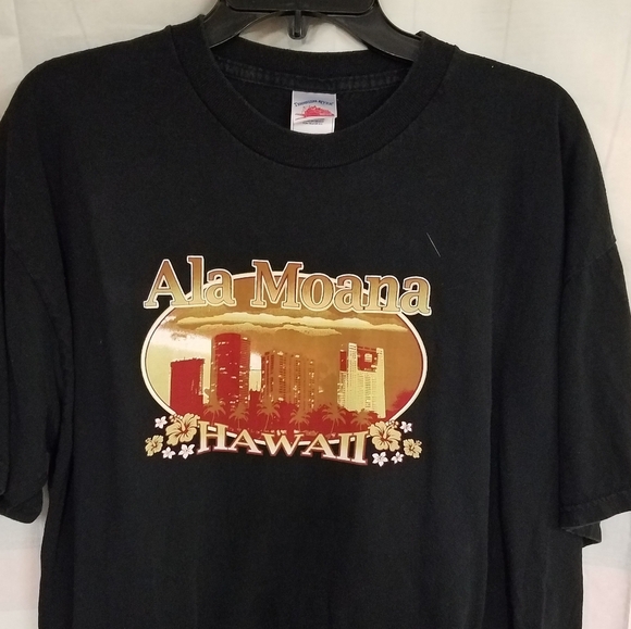 Ala Moana Hawaii XL Black Short Sleeve - Picture 1 of 3